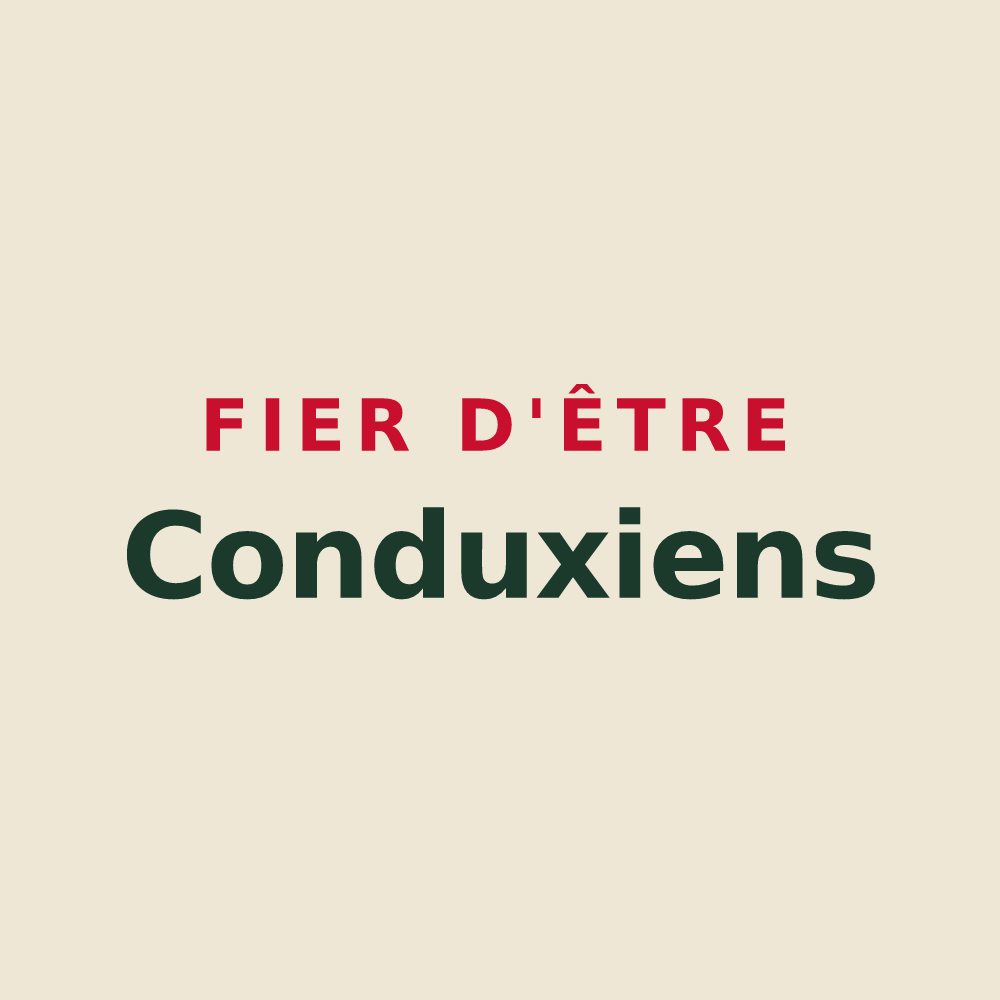 Tote bag « Fier d'être Conduxiens » — design pour Condeissiat