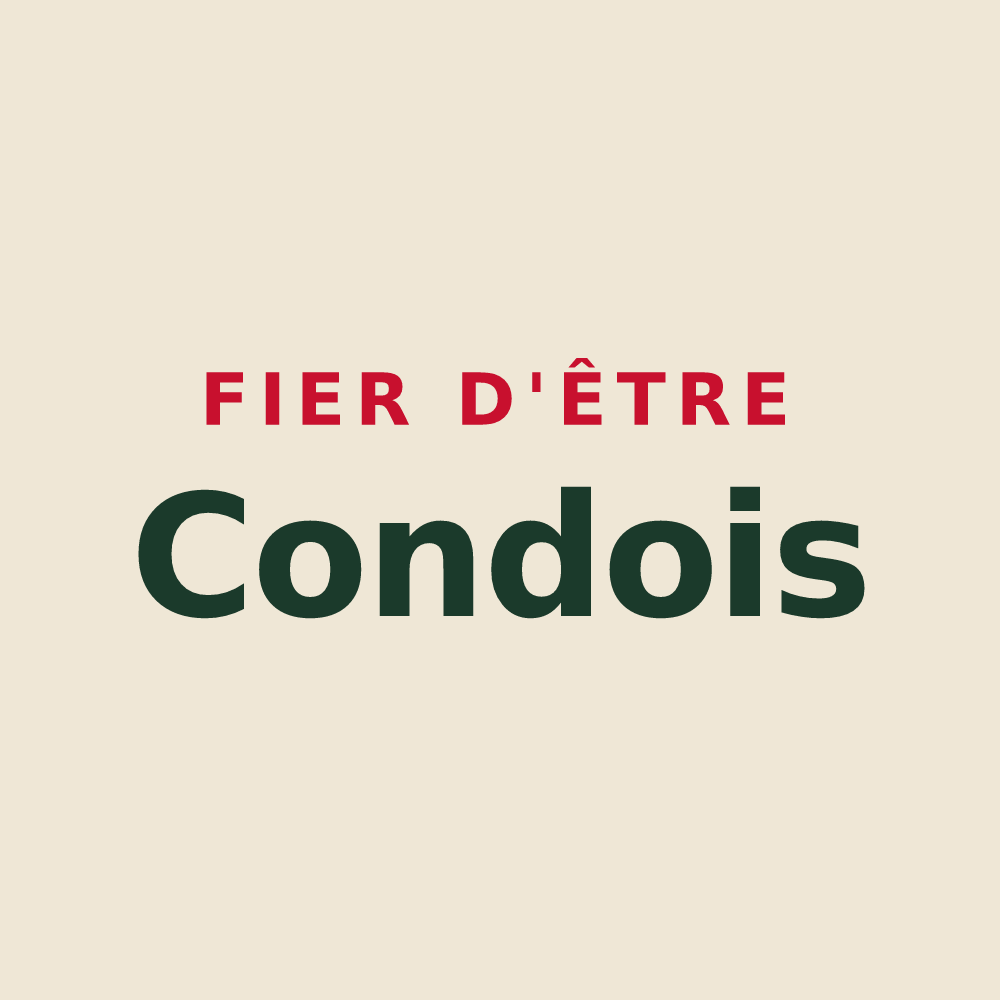 Tote bag « Fier d'être Condois » — design pour Condes