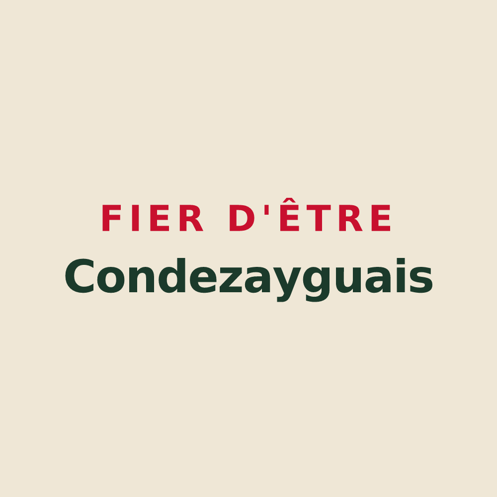 Tote bag « Fier d'être Condezayguais » — design pour Condezaygues