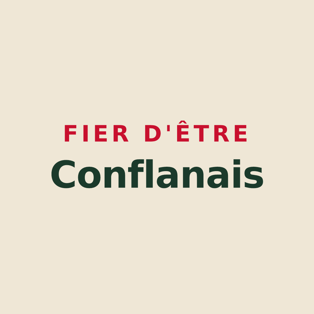 Tote bag « Fier d'être Conflanais » — design pour Conflans-en-Jarnisy