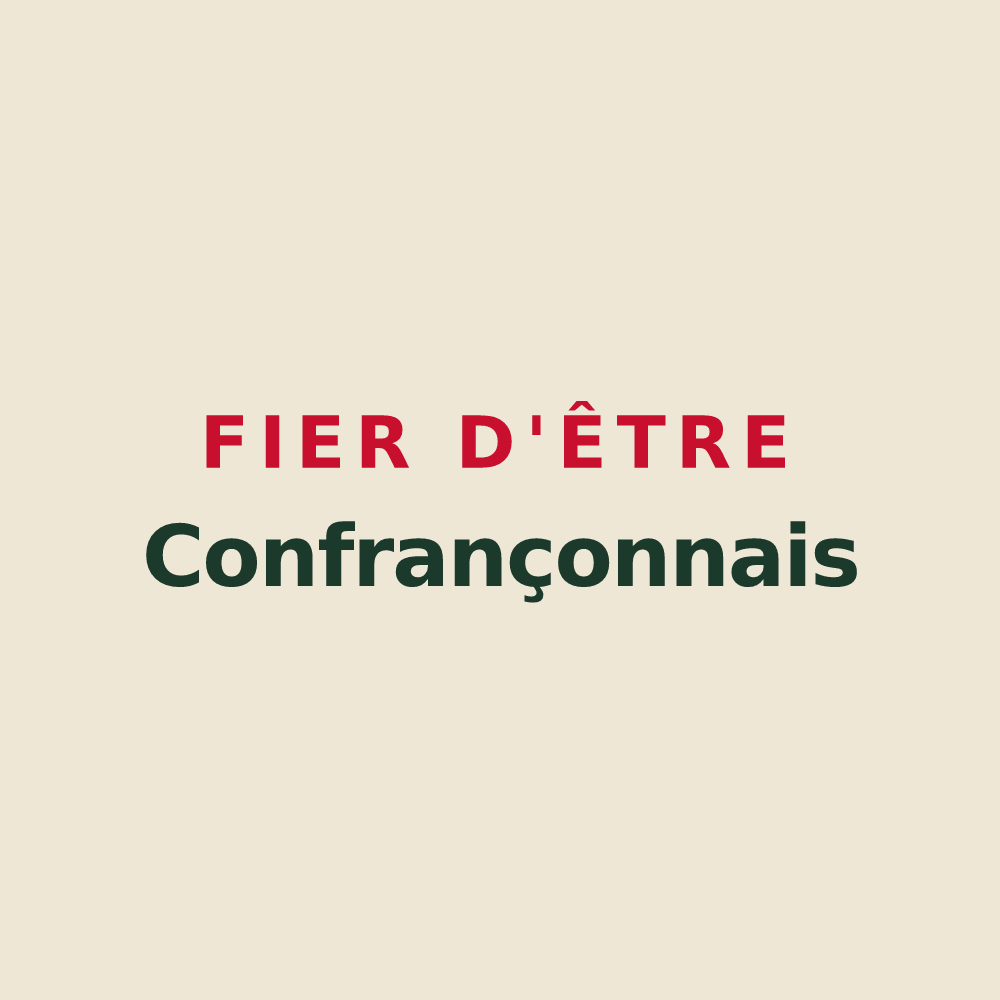 Tote bag « Fier d'être Confrançonnais » — design pour Confrançon