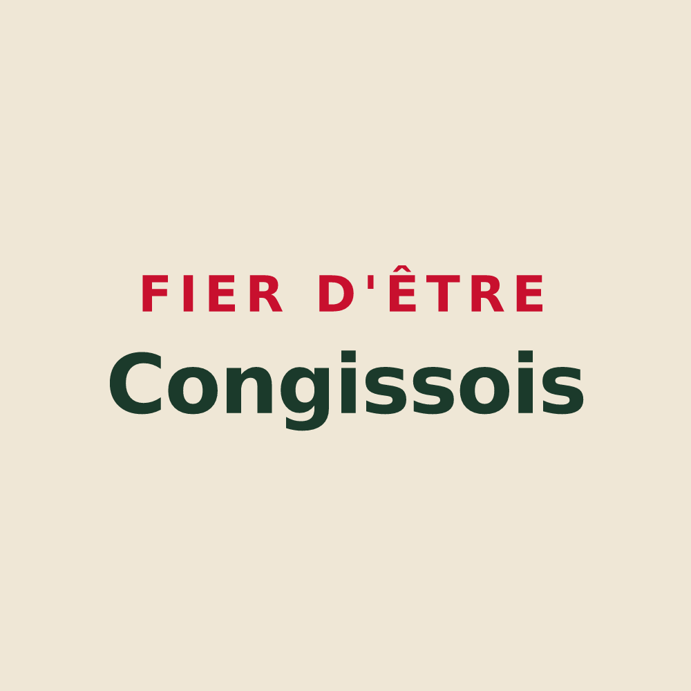 Tote bag « Fier d'être Congissois » — design pour Congis-sur-Thérouanne