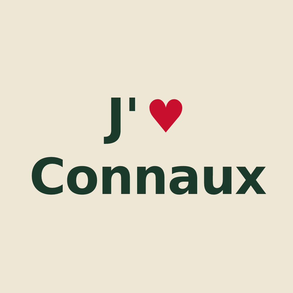 Tote bag personnalisé Connaux — design J'aime Connaux