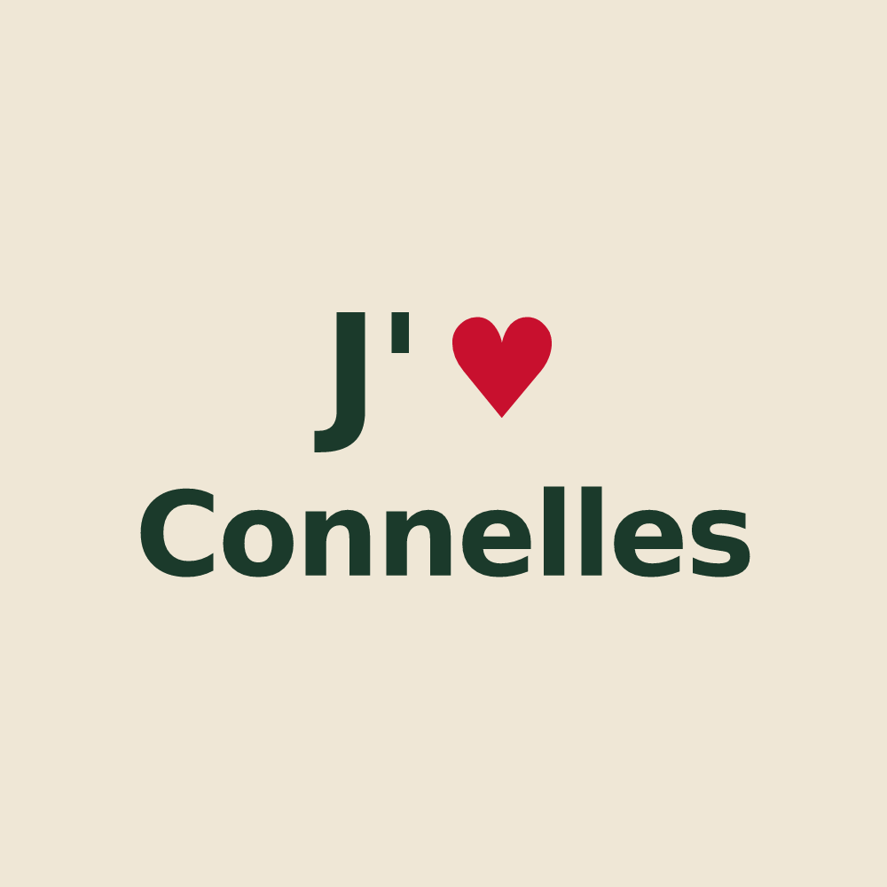 Tote bag personnalisé Connelles — design J'aime Connelles