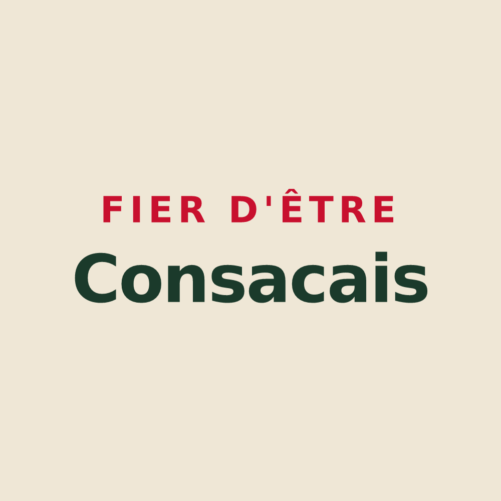 Tote bag « Fier d'être Consacais » — design pour Consac