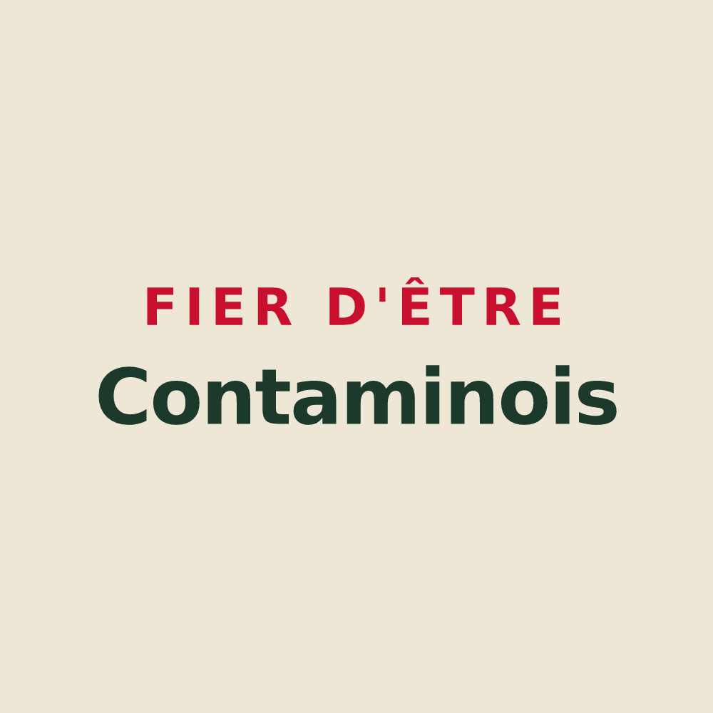 Tote bag « Fier d'être Contaminois » — design pour Contamine-Sarzin