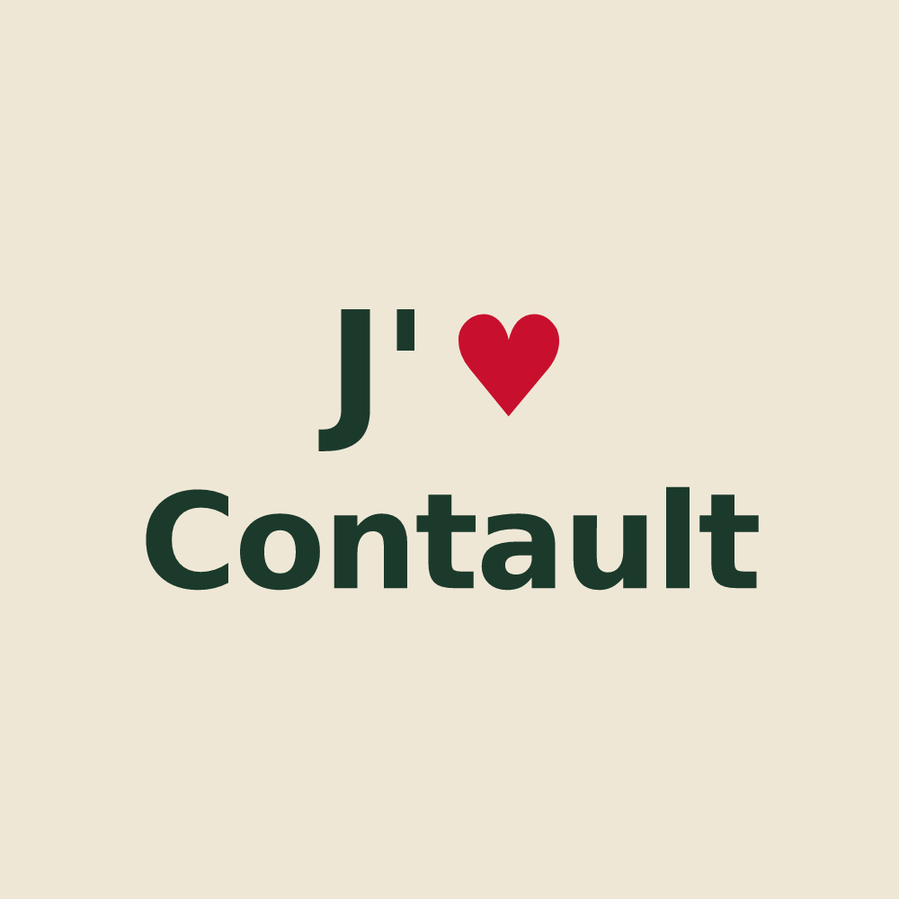 Tote bag personnalisé Contault — design J'aime Contault