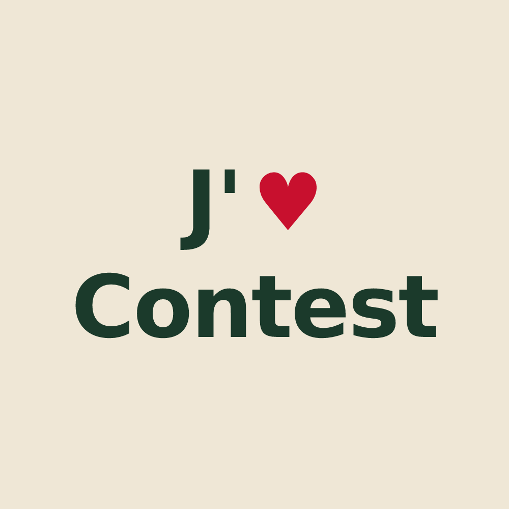 Tote bag personnalisé Contest — design J'aime Contest