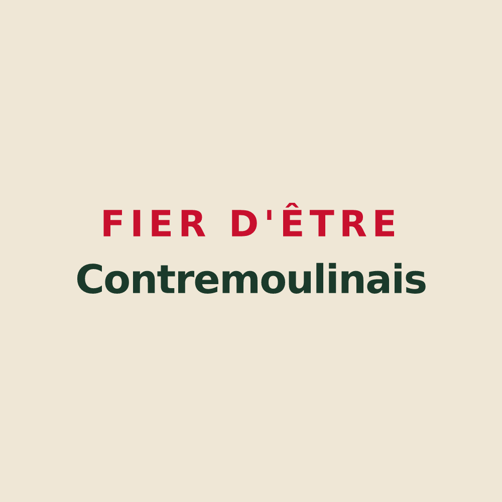 Tote bag « Fier d'être Contremoulinais » — design pour Contremoulins