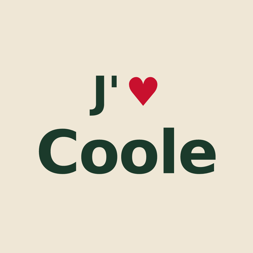 Tote bag personnalisé Coole — design J'aime Coole