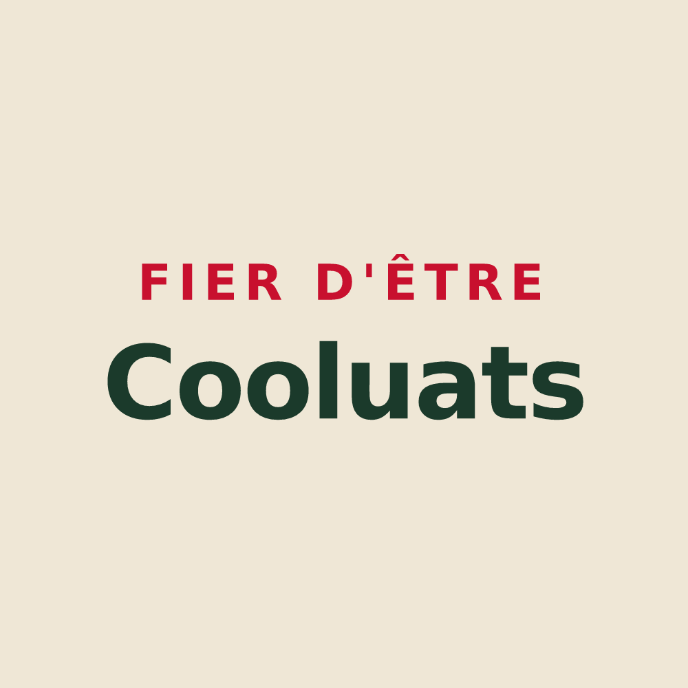 Tote bag « Fier d'être Cooluats » — design pour Coolus