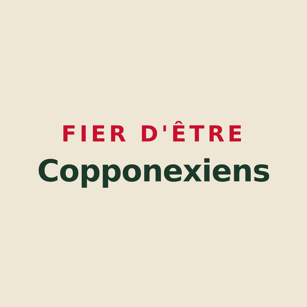 Tote bag « Fier d'être Copponexiens » — design pour Copponex