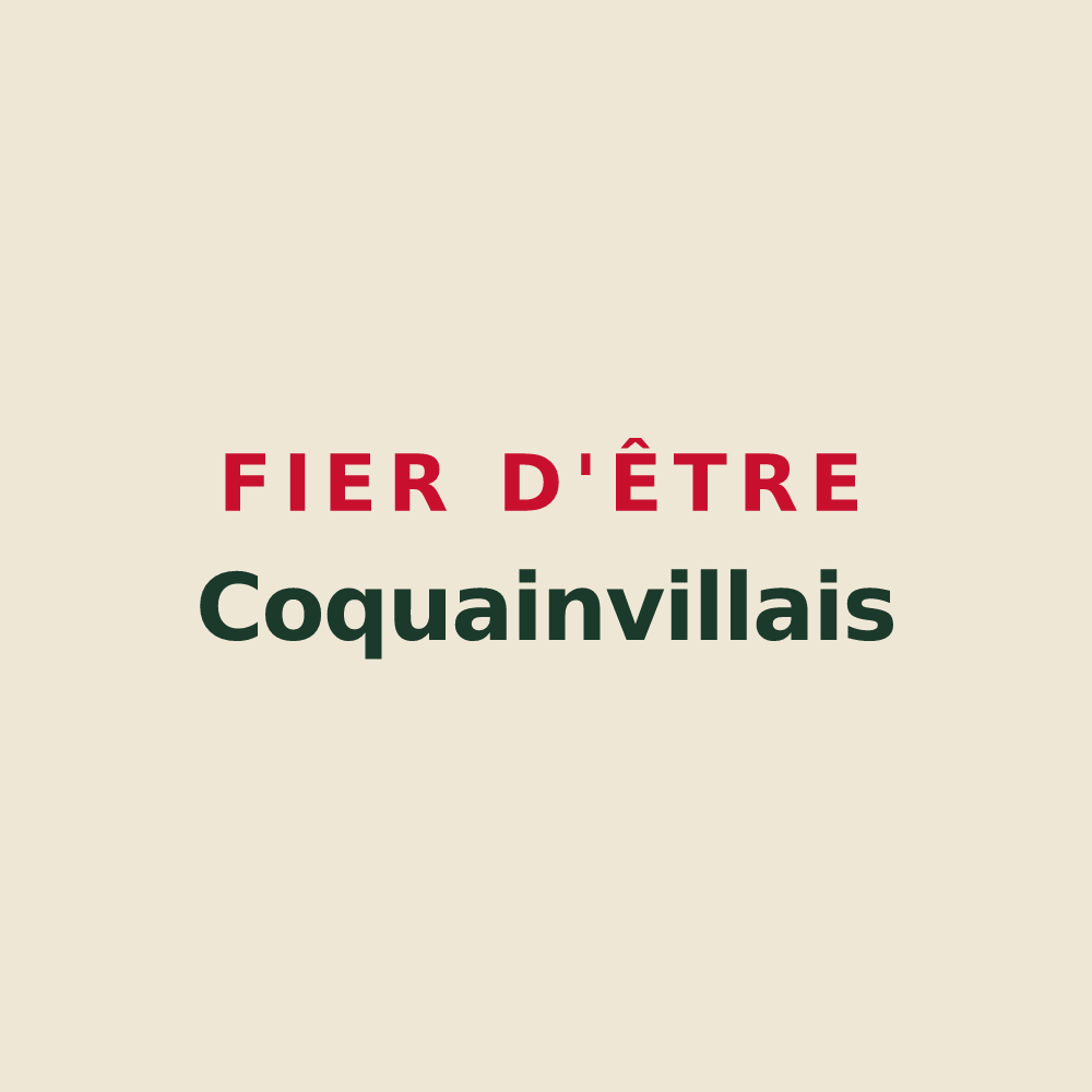 Tote bag « Fier d'être Coquainvillais » — design pour Coquainvilliers