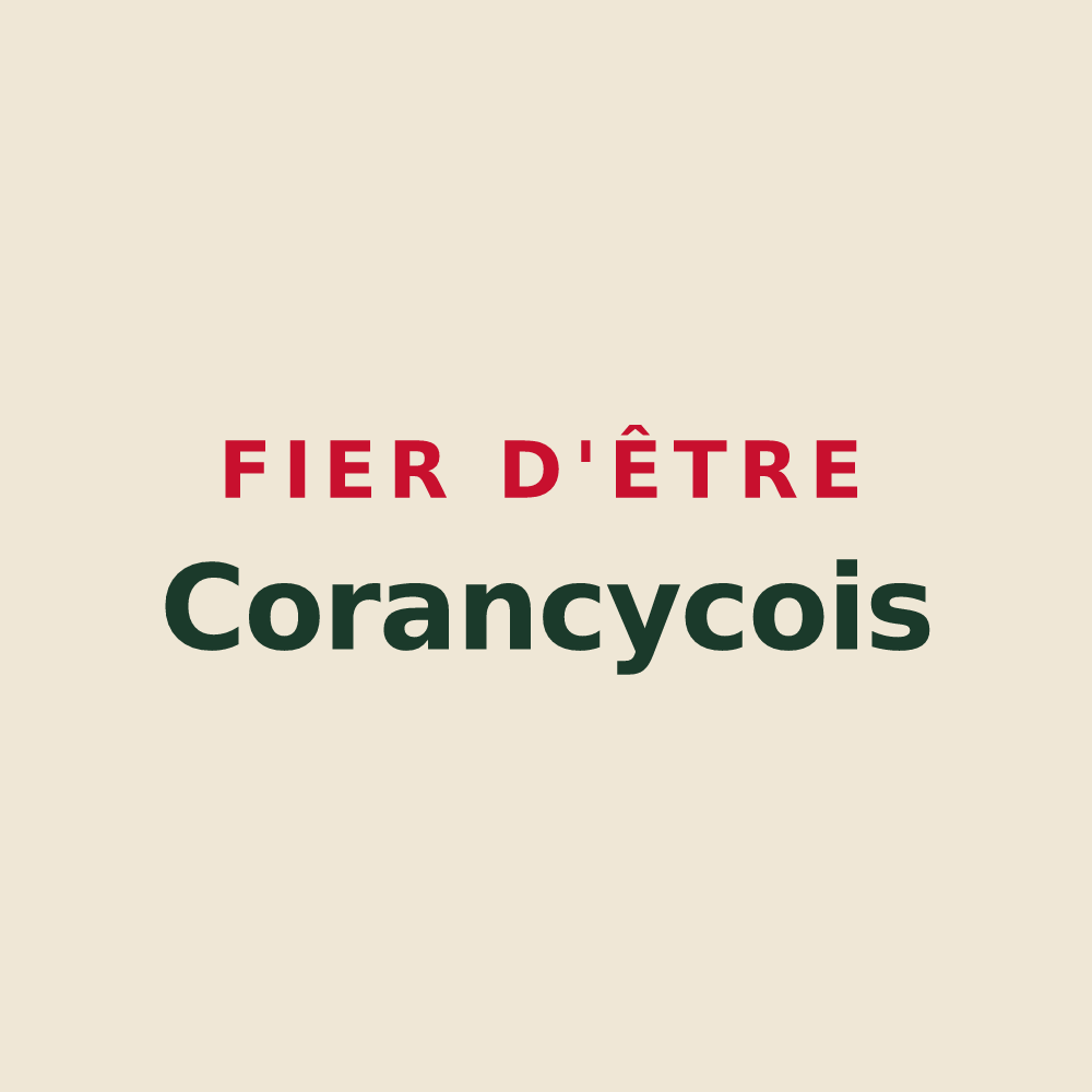 Tote bag « Fier d'être Corancycois » — design pour Corancy
