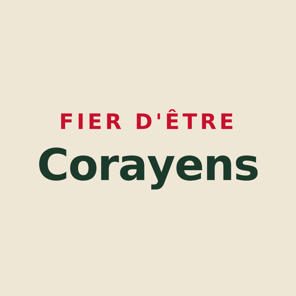 Tote bag « Fier d'être Corayens » — design pour Coray