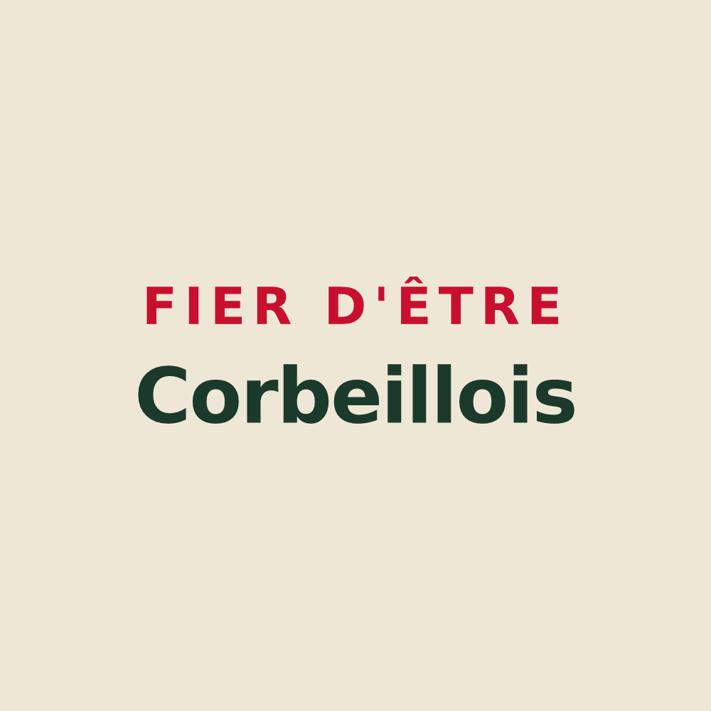 Tote bag « Fier d'être Corbeillois » — design pour Corbeilles