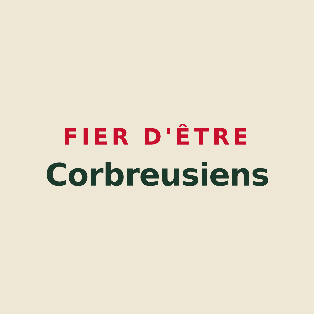 Tote bag « Fier d'être Corbreusiens » — design pour Corbreuse