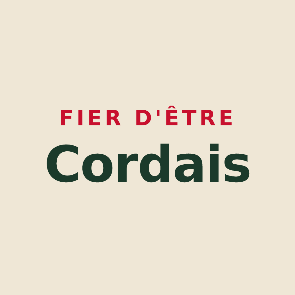 Tote bag « Fier d'être Cordais » — design pour Cordes-sur-Ciel