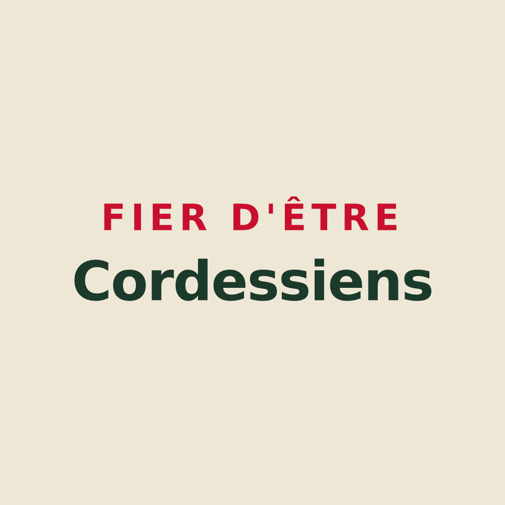 Tote bag « Fier d'être Cordessiens » — design pour Cordesse