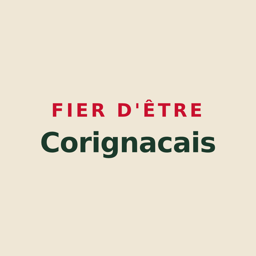 Tote bag « Fier d'être Corignacais » — design pour Corignac