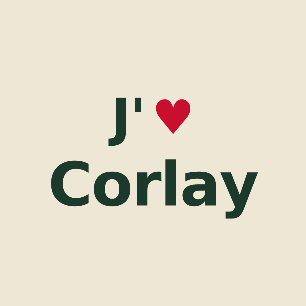 Tote bag personnalisé Corlay — design J'aime Corlay