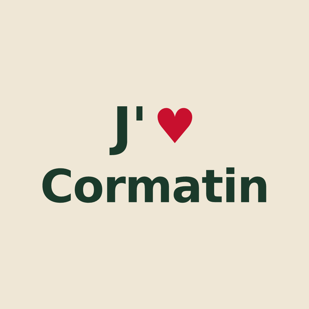 Tote bag personnalisé Cormatin — design J'aime Cormatin