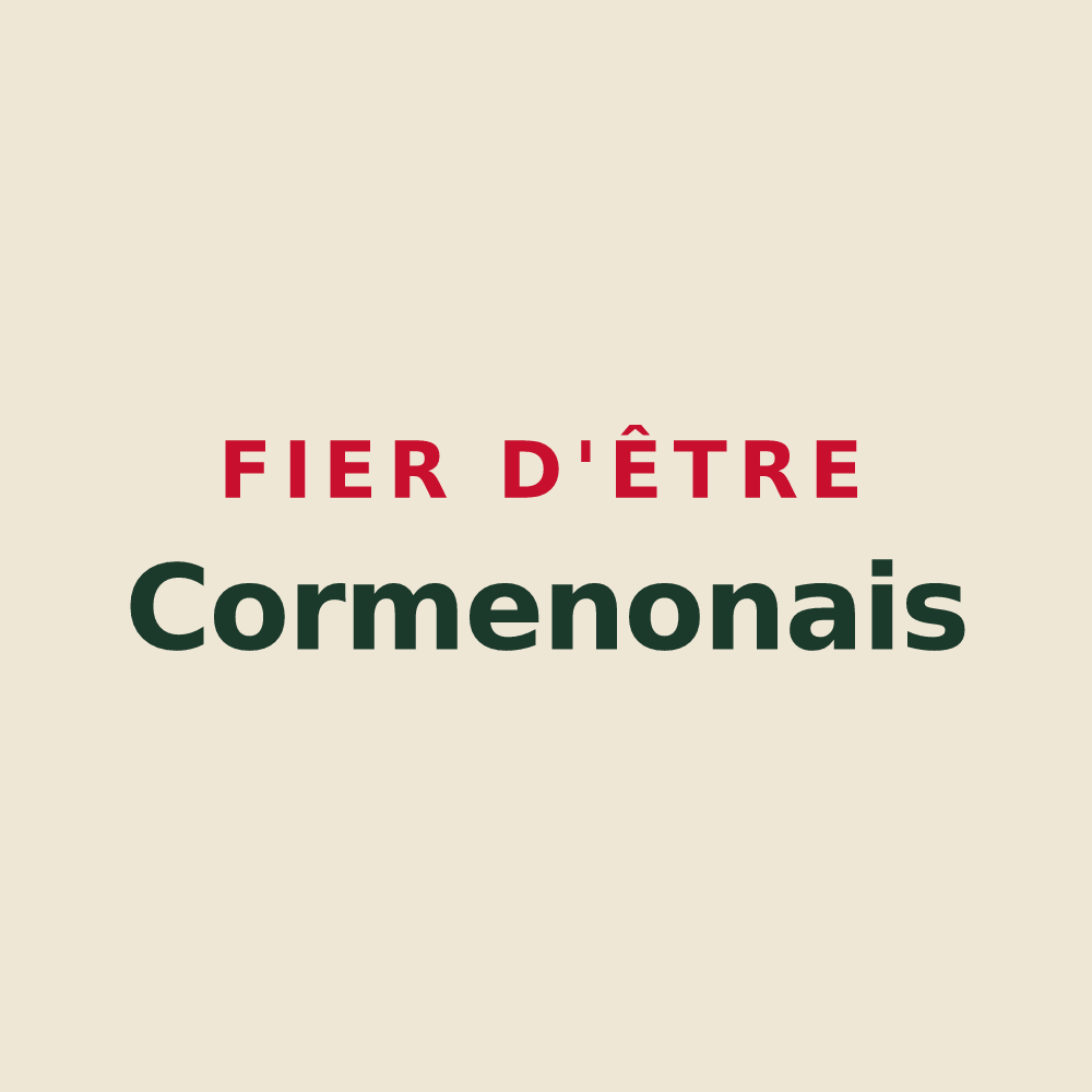 Tote bag « Fier d'être Cormenonais » — design pour Cormenon