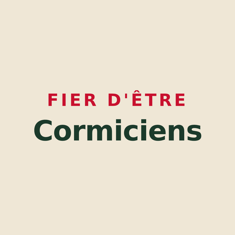 Tote bag « Fier d'être Cormiciens » — design pour Cormicy