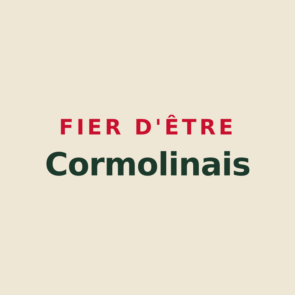 Tote bag « Fier d'être Cormolinais » — design pour Cormolain