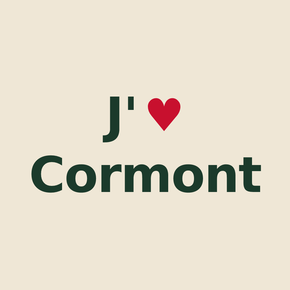 Tote bag personnalisé Cormont — design J'aime Cormont
