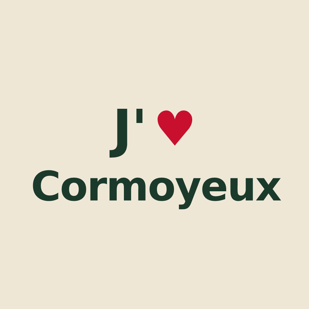 Tote bag personnalisé Cormoyeux — design J'aime Cormoyeux