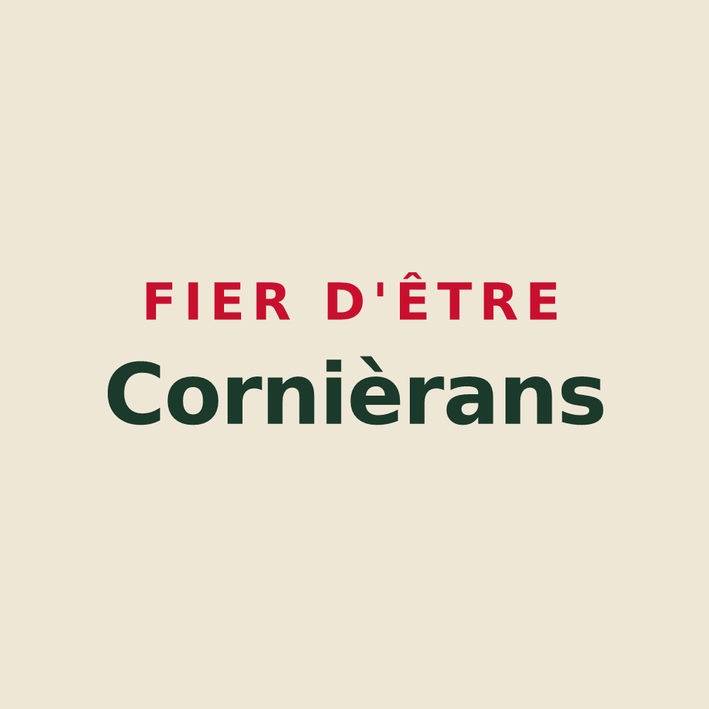 Tote bag « Fier d'être Cornièrans » — design pour Cornier
