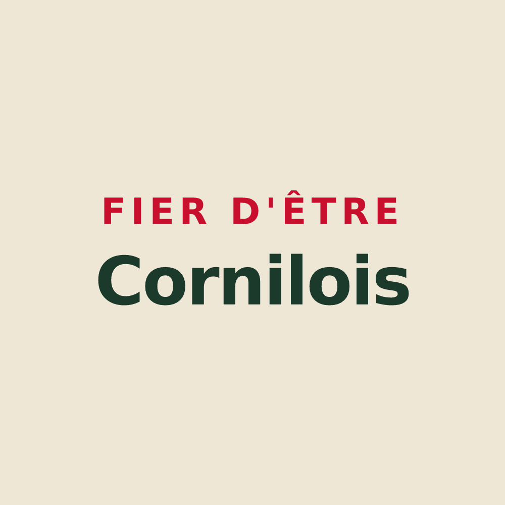Tote bag « Fier d'être Cornilois » — design pour Cornil