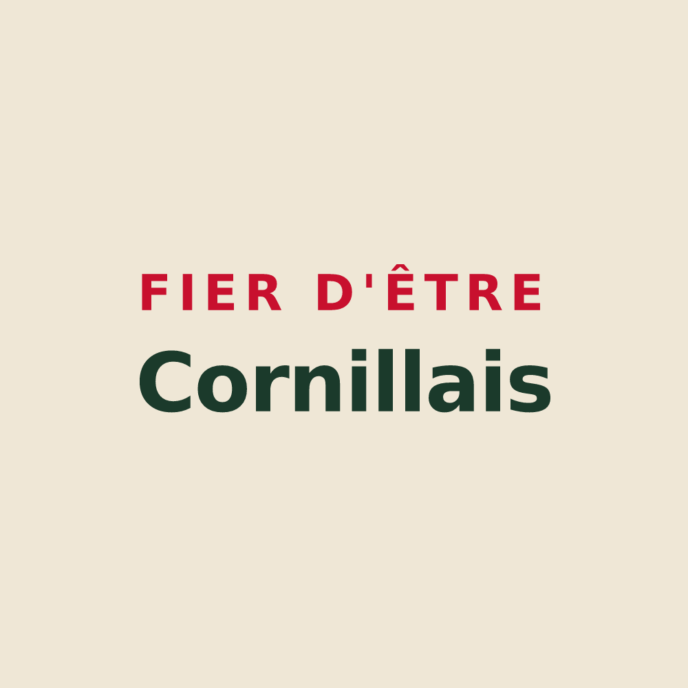 Tote bag « Fier d'être Cornillais » — design pour Cornille