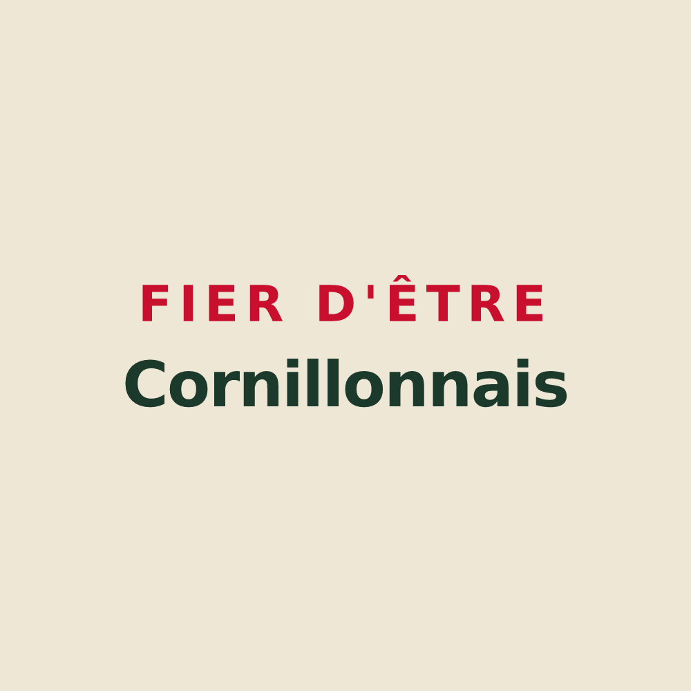 Tote bag « Fier d'être Cornillonnais » — design pour Cornillon-en-Trièves