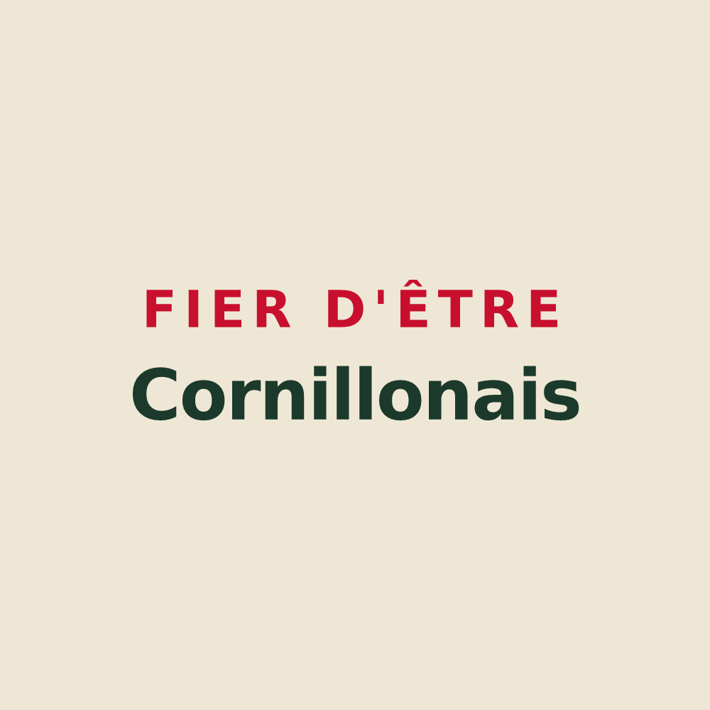 Tote bag « Fier d'être Cornillonais » — design pour Cornillon-sur-l'Oule