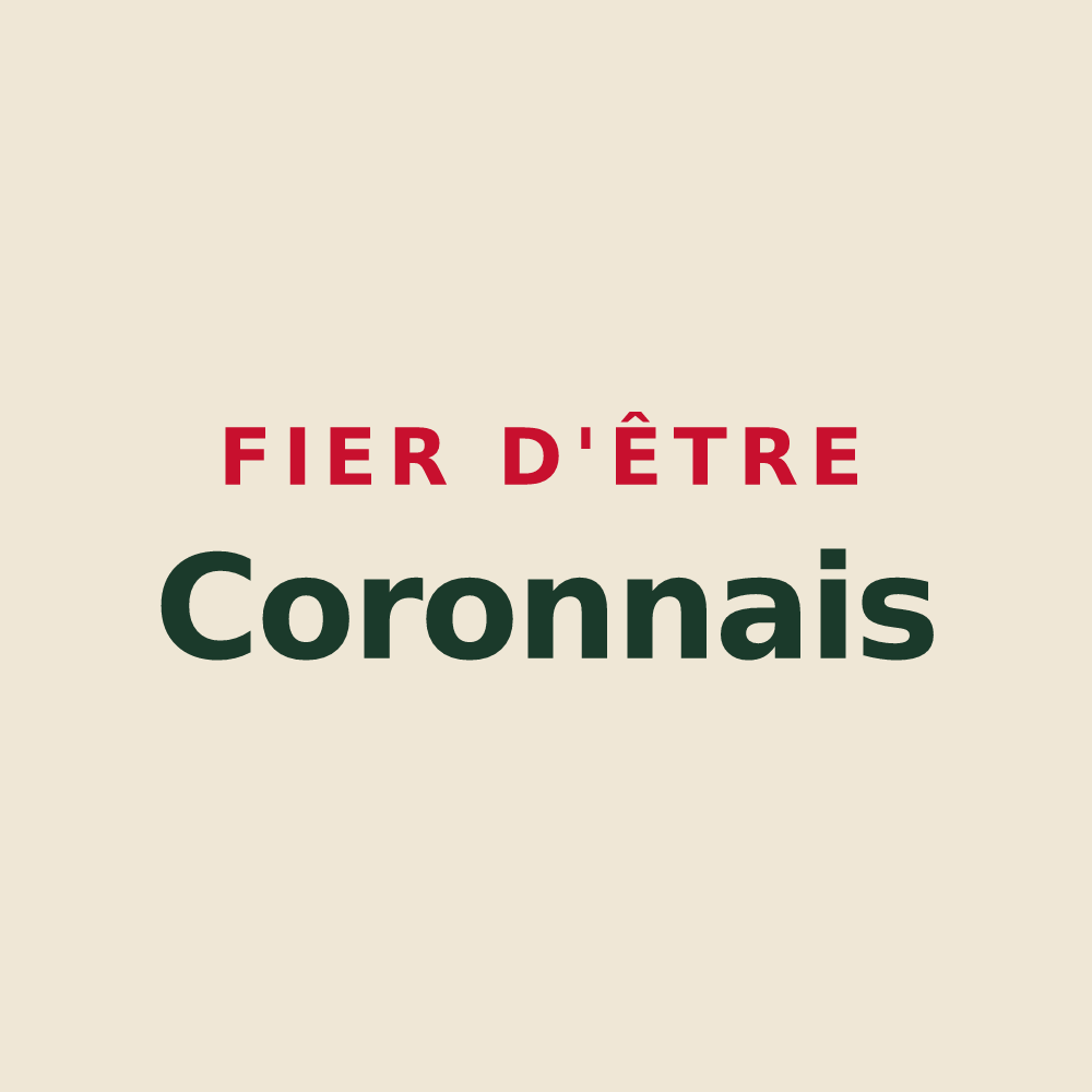 Tote bag « Fier d'être Coronnais » — design pour Coron
