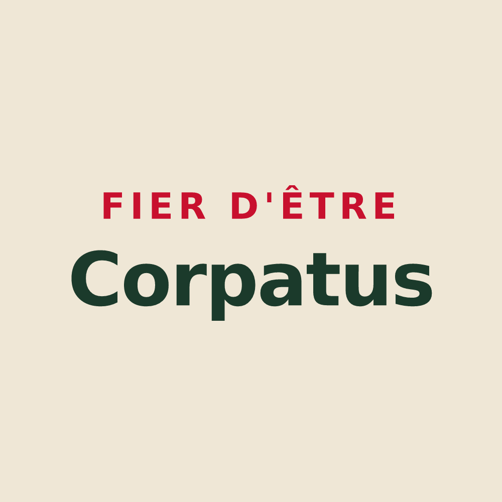 Tote bag « Fier d'être Corpatus » — design pour Corps