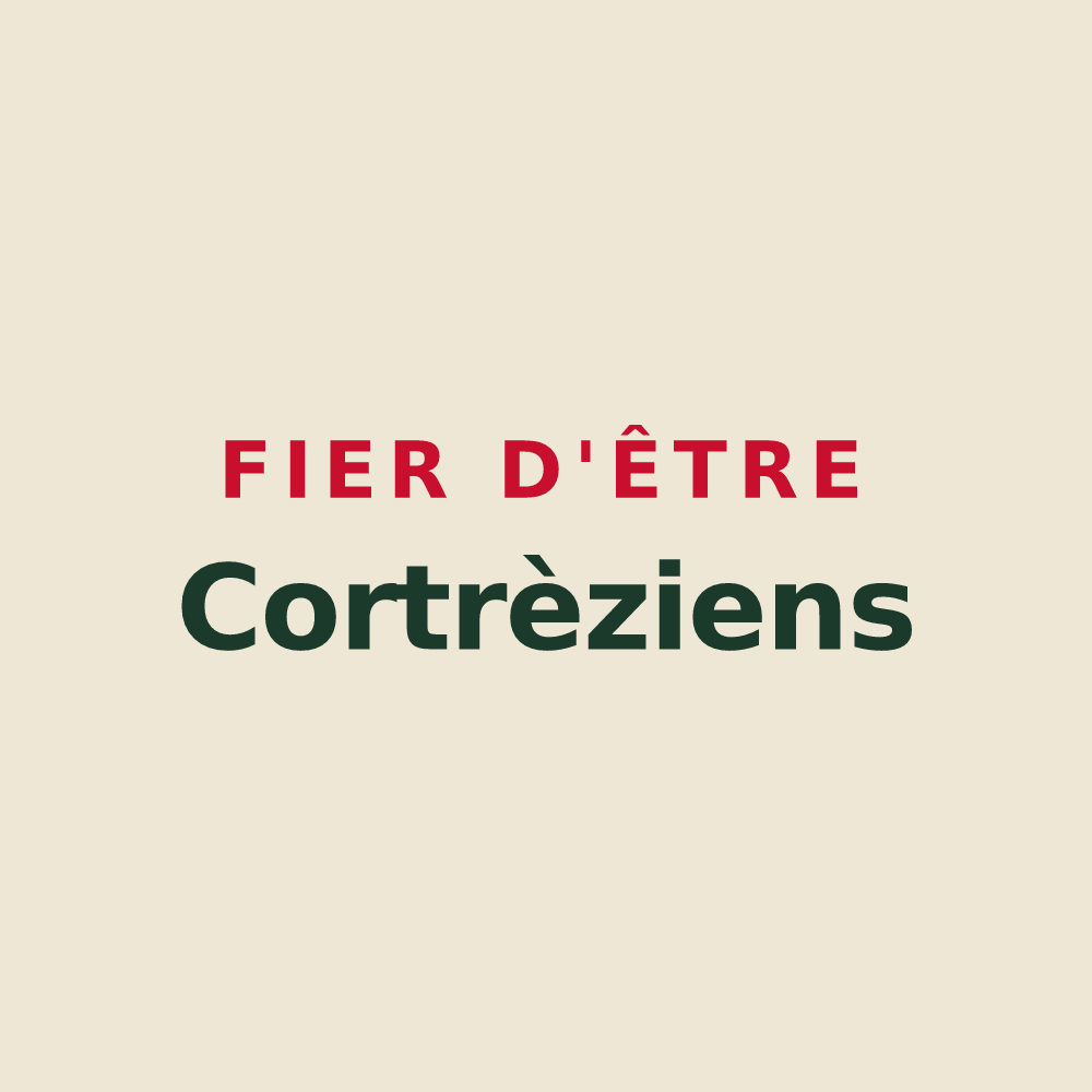 Tote bag « Fier d'être Cortrèziens » — design pour Cortrat