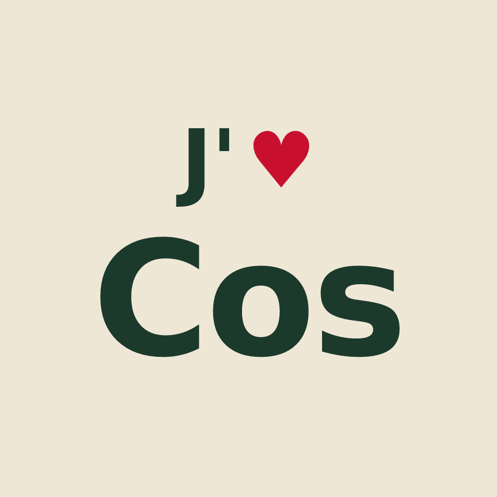 Tote bag personnalisé Cos — design J'aime Cos
