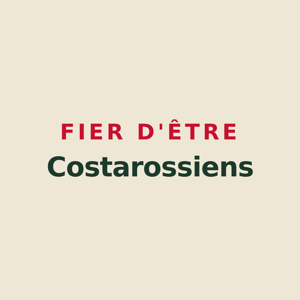 Tote bag « Fier d'être Costarossiens » — design pour Costaros