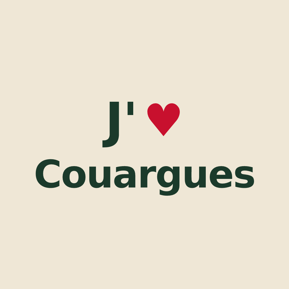 Tote bag personnalisé Couargues — design J'aime Couargues
