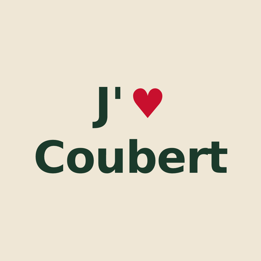 Tote bag personnalisé Coubert — design J'aime Coubert