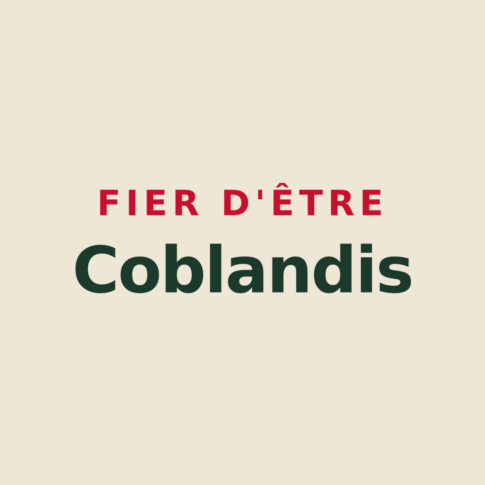 Tote bag « Fier d'être Coblandis » — design pour Coublanc
