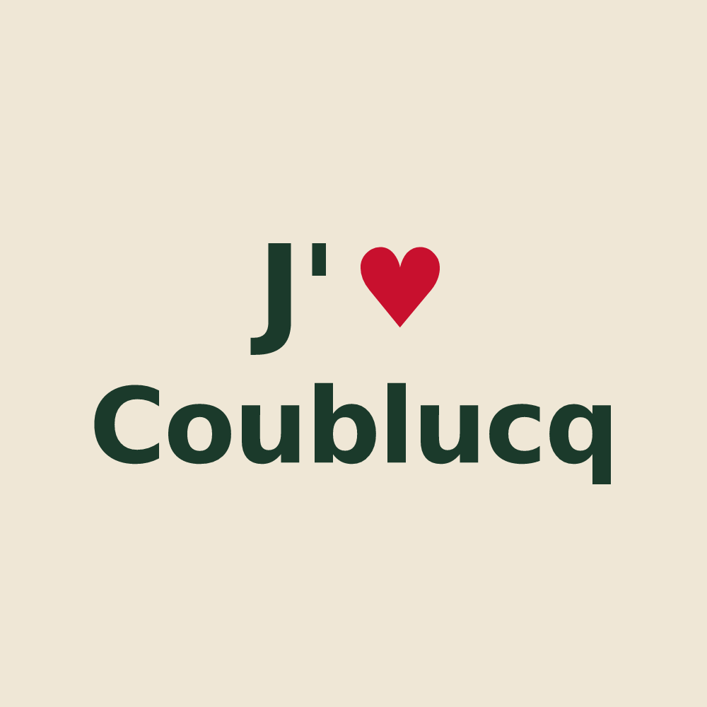 Tote bag personnalisé Coublucq — design J'aime Coublucq