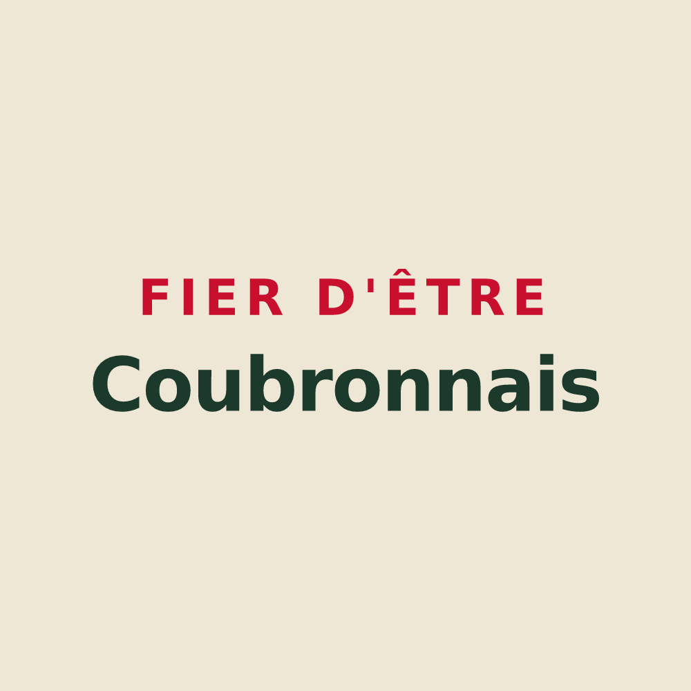 Tote bag « Fier d'être Coubronnais » — design pour Coubron