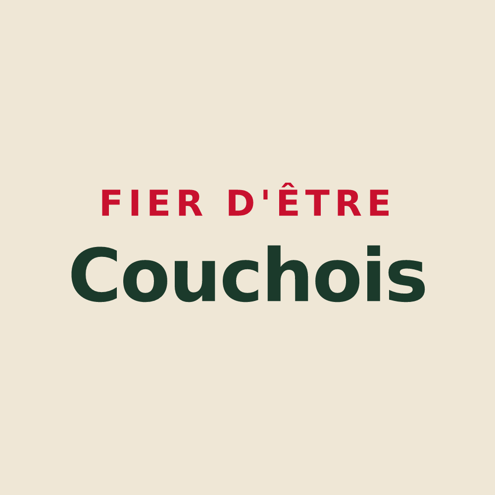 Tote bag « Fier d'être Couchois » — design pour Couches