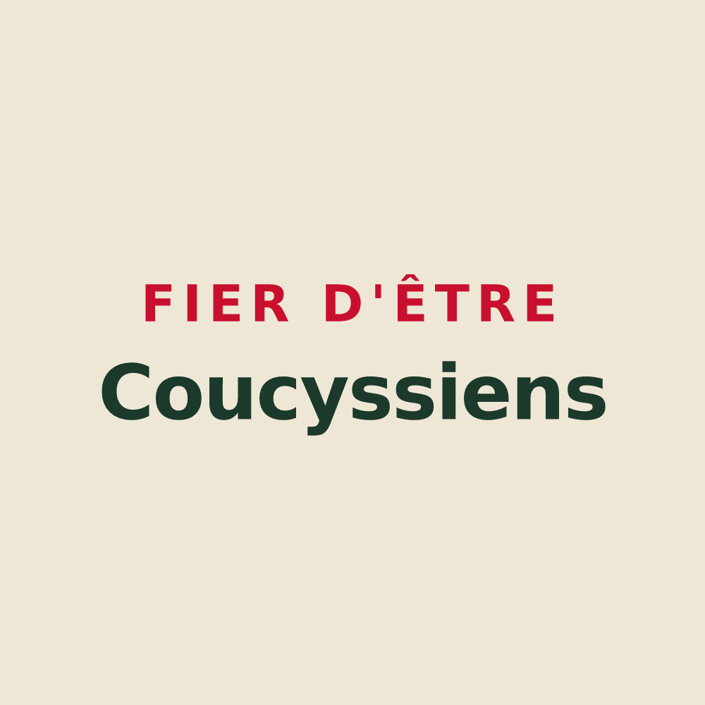Tote bag « Fier d'être Coucyssiens » — design pour Coucy-le-Château-Auffrique