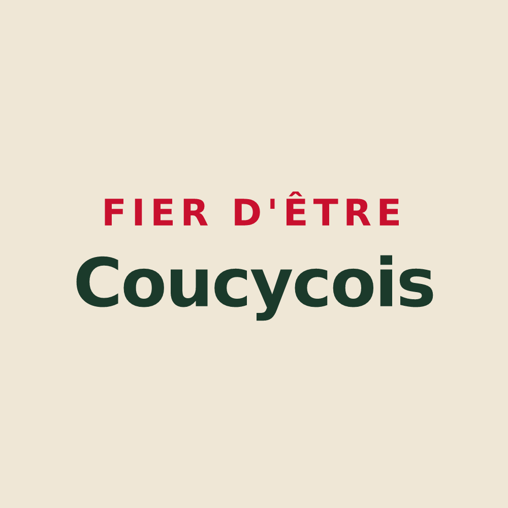 Tote bag « Fier d'être Coucycois » — design pour Coucy-lès-Eppes