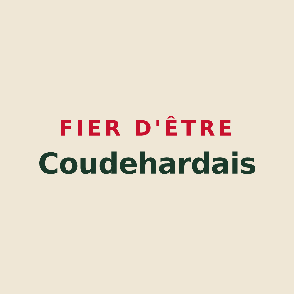 Tote bag « Fier d'être Coudehardais » — design pour Coudehard